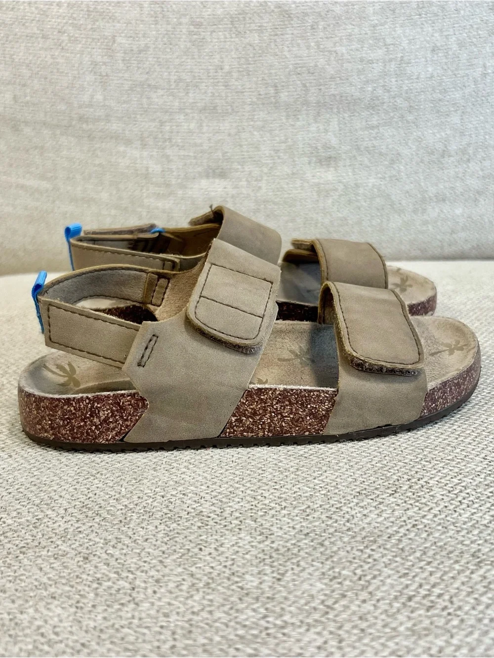 Wonder Nation Size 11 Toddler Brown Double Strap Sandals EUC